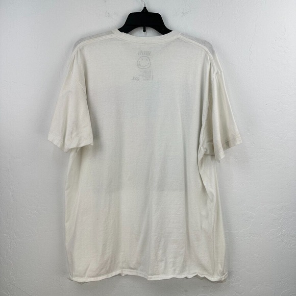 Nirvana Tshirt Mens 2XL White Cotton Graphic Print Pullover Tee Short Sleeve - Picture 2 of 5